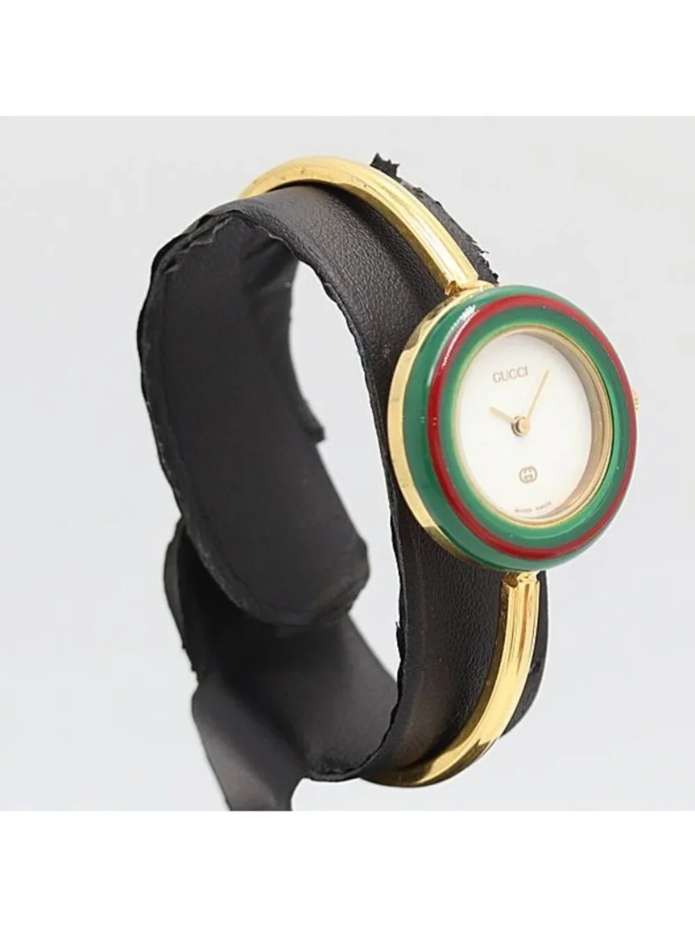 Gucci Change Bezel 11 12 Quartz White Dial Watch